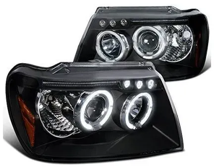 Kristall-Scheinwerfer für Jeep Grand Cherokee (1999–2005) – schwarz