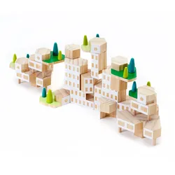 Areaware - Blockitecture, Spielzeug Holz-Architektur, Garden City