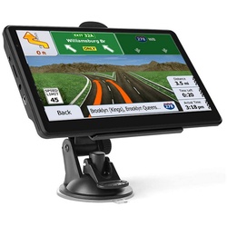 GelldG Navigationsgeräte für Auto, Sprachführung, GPS Navigation Navigationsgerät schwarz
