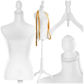 Tectake Schneiderpuppe Damenbüste, Torso weiß
