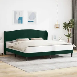 vidaXL Moderner Bettrahmen 200 x 200 cm Dunkelgrün