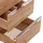 Lomadox Waschtisch-Unterschrank 2 Schubladen 61 x 58 x 46 cm Braun
