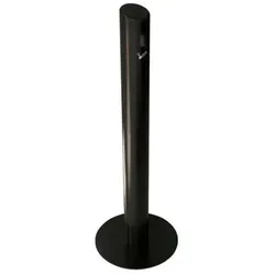 Schlanker Design-Standascher, mit Sicherheitssieb, schwarz
