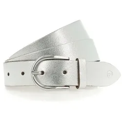Tamaris Gürtel Leder silver 75 cm