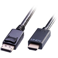Lindy - HDMI Adapterkabel DisplayPort Stecker, HDMI-A Stecker 5.00m 36924
