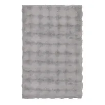KLEINE WOLKE Badteppich Cloud 70 x 120 cm Polyester Silber