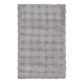 KLEINE WOLKE Badteppich Cloud 70 x 120 cm Polyester Silber