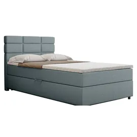 panda möbel Boxspringbett 120 x 200 cm Hellblau