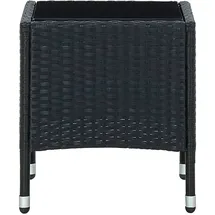 vidaXL Gartentisch 49 x 42 x 14 cm Schwarz