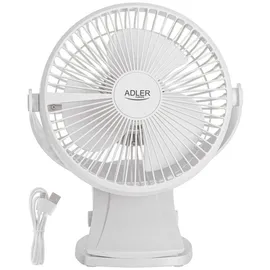 Adler AD 7342 Tischventilator 360° Rotation 25 cm Weiß