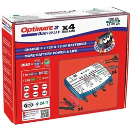 TecMate Optimate 2 Duo 4 Ladeeinheiten