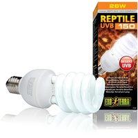 Exo Terra Reptile UVB 150, Wüstenterrarien Lampe, Kompakte UVB