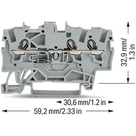 WAGO GmbH &amp; Co. KG 3-Leiter-Diodenklemme 2001-1311/1000-411