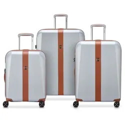 Delsey Paris Promenade Hard 2.0 4 Rollen Kofferset 3-teilig  silberfarben