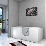 Seniorenwanne mit Tür Whirlpool S12-WP-R Badewanne 85x170cm ohne Armatur