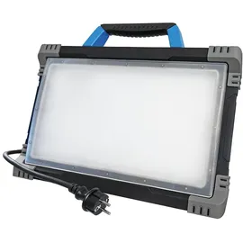 as - Schwabe LED Arbeitsleuchte 80W "Optiline" IP54 m. 2x Schukodose m. 3m Anschlußkabel