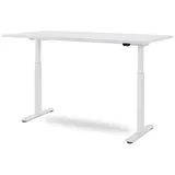 WRK21 Höhenverstellbarer Schreibtisch 160x80 cm Weiß