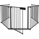 Kaminschutzgitter 5-tlg Ofenschutzgitter 300x75cm Laufgitter Absperrgitter Tierschutzgitter Türschutzgitter Kinder-Sicherung - Swanew