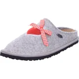 Supersoft Damen Hausschuh Pantoffeln Lederfussbett grau 40