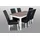 aea Moderne Esszimmer Leder Tisch Stuhl Garnitur Komplett), Set 7 teiliges Set Stühle