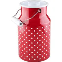 RIESS Milchkanne mit Deckel Pünktchen