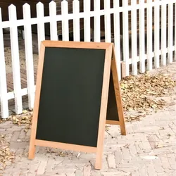Gastronoble Securit Straßentafel - Teakholz - langlebig