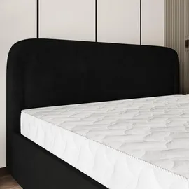 masseno Polsterbett, Schwarz, Holz, 140x200 cm, Schlafzimmer, Betten, Polsterbetten