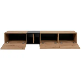 les tendances Nola TV-Lowboard 195 x 48 x 37 cm Braun/Holz