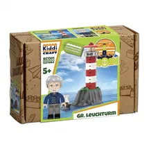 KiddiCraft KC1301 Großer Leuchtturm - Klemmbausteine Set Moin, maritim