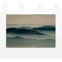 A.S. Création A.S. Leinwandbild »horizon«, Landschaft, (1 St.), Keilrahmen Bild Landschaft Berge Gebirge Nebel, 48845307-0 blau, beige, schwarz B/H: 90 cm x 60 cm