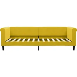 vidaXL Tagesbett Gelb 90x200 cm Samt