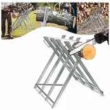 Sägebock für Kettensägen Holzsägebock aus Metall Sägeböcke klappbar Kettensägebock 150 kg Garten Sägegestell Holzsägebock Kettensägenbock