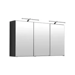 HELD MÖBEL Spiegelschrank »Bologna«, Höhe: 64 cm, Tiefe: 20 cm, graphitgrau
