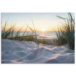 Wandbild ARTLAND "Ostseestrand", beige (farbe bild(er): naturfarben), B:100cm H:70cm, Bilder, als Alubild, Outdoorbild, Leinwandbild, Poster, Wandaufkleber