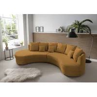 INOSIGN Ecksofa »Limoncello L-Form«, ergonomische Form goldfarben