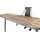 Zebra Technologies Kubex Ausziehtisch 280 x 90 x 75 cm natur