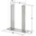 Vormann Schwerer Stützenschuh 91 x 180 x 200 mm Edelstahl