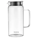 Klausberg Glaskanne Glas-Tischkrug 1.0L Karaffe, Glaskaraffe, Wasserkaraffe KLAUSBERG KB-7686
