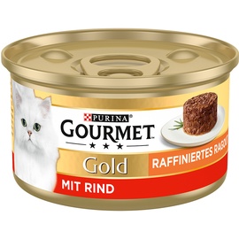Purina Gourmet Gold Raffiniertes Ragout Rind in Soße 85 g