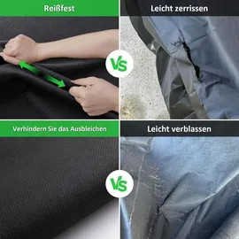 luxuskollektion Hollywoodschaukel Abdeckung 210 x 150 x 150 cm Schwarz