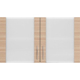 wiho Küchen Glashängeschrank »Zell«, Breite 100 cm braun
