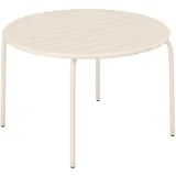 vente-unique Gartentisch Ø 110 x 74 cm Beige