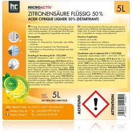 Höfer Chemie Zitronensäure 50% flüssig 5 l