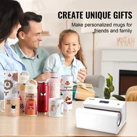 Vevor automatische Tumbler-Hitzepresse Sublimationsbecher, 325-887ml Weiß