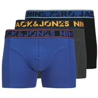 Jack & Jones Trunk JACNINE.ZERO SOLID TRUNKS 3 PACK (Packung, 3-St) mit Marken Schriftzug grau L