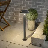esotec Sockelleuchte Edelstahl/Glas/Kunststoff/Metall 70 cm inkl. Bewegungsmelder schwarz