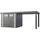 Telluria Gartenhaus Classico 5,72 x 2,59 m Lichtgrau