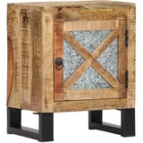 vidaXL Nachtschrank 40 x 30 x 50 cm Mangoholz Massiv Braun