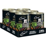 CESAR Premium Hundenassfutter in der Dose - NATURAL GOODNESS - Dose mit Lamm 6 x 400g