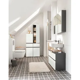 Home Affaire Wisla 80 x 55 x 35 cm anthrazit/weiß